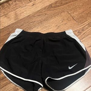 Nike Women's Black and Gray Athletic Shorts